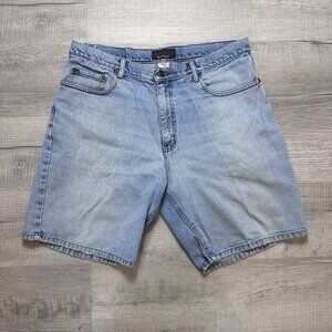 Vintage 90s American Outpost Blue Jean Denim Shorts Jorts Sz 36 (8" Inseam)